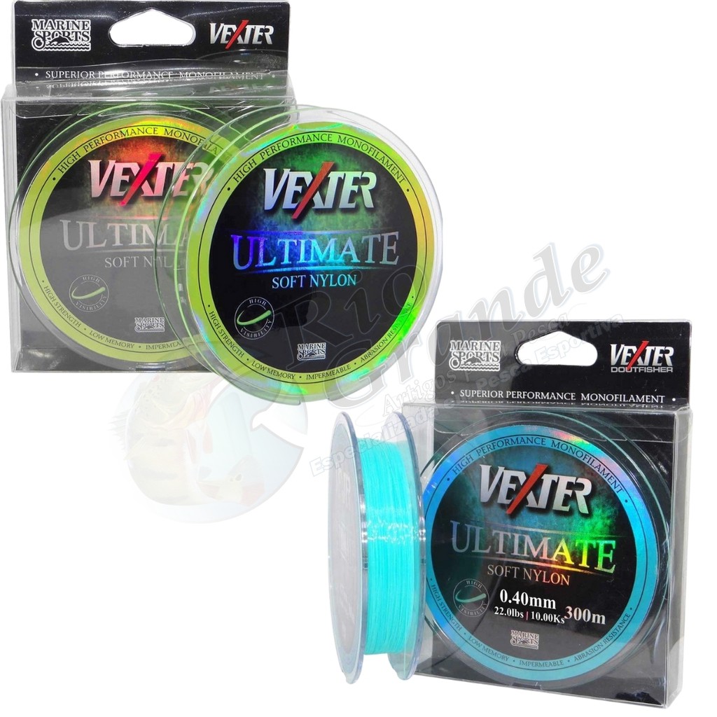 Linha Vexter Ultimate Soft Marine Sports Monofilamento 300m
