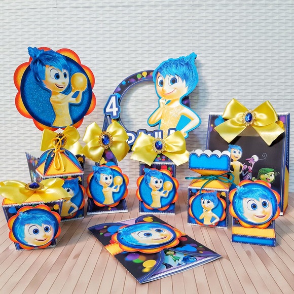kit festa infantil lembrancinha para aniversário Caixinhas Personalizadas Divertidamente Edição de luxo