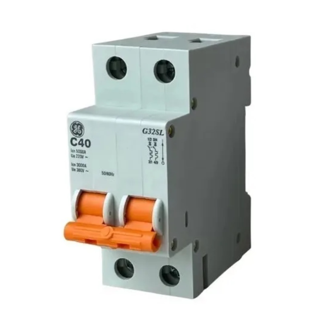 Disjuntor Bipolar Bifasico Din Ge 40a 50a