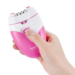 Depiladora Kemei Feminina Máquina De Depilação Recarregável Barbeador Elétrico Para O Carregador USB Do Braço Inferior Biquíni