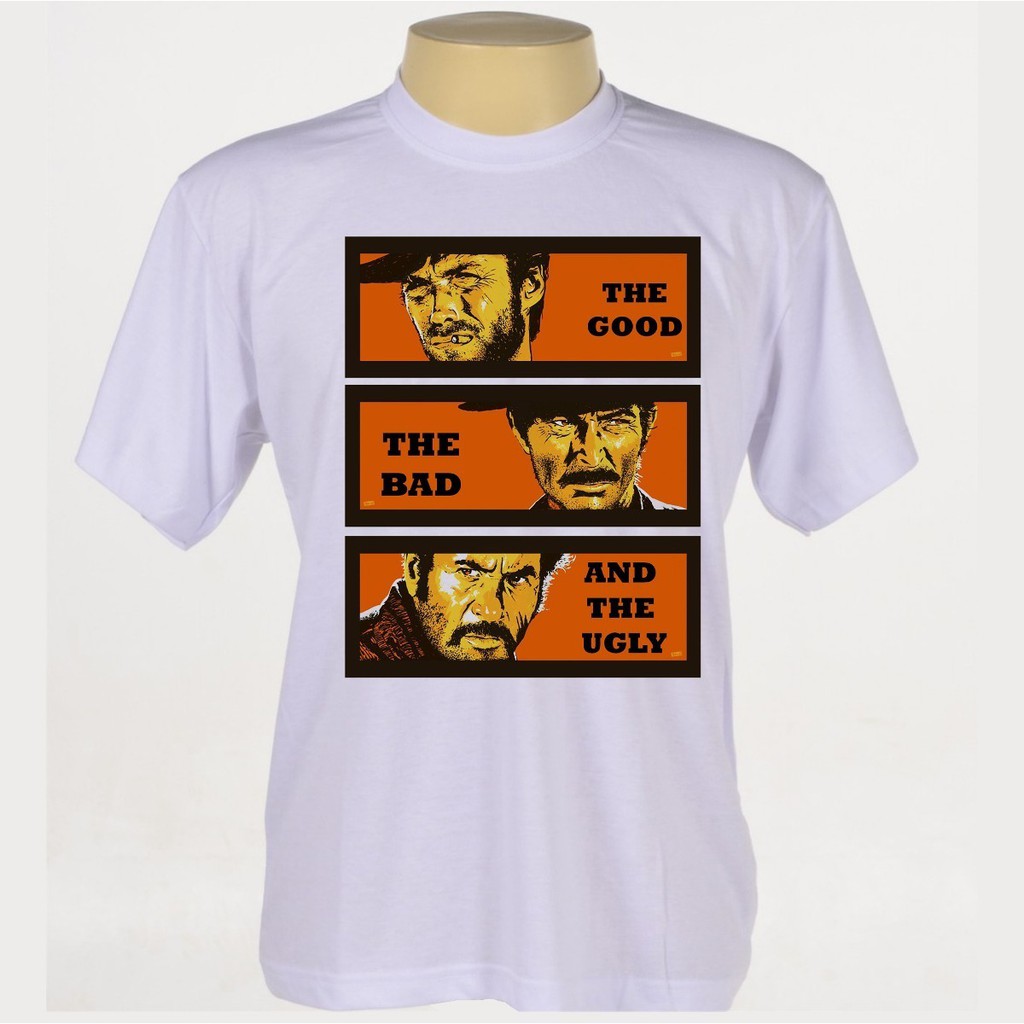 Camiseta Filmes - O Bom, O Mal E O Feio, Cinema, Clássicos