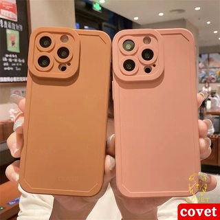 COVET Capa De Telefone De Proteção De Lente De Câmera Fosca De Silicone Macio Anti-impacto Case Capa Capinha Para IPhone 11 12 13 Pro Max XR X XS Max 7 8 Plus SE 2020