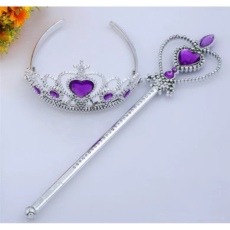 Kit Acessorios Varinha E Coroa - Coloridos em Oferta na Shopee