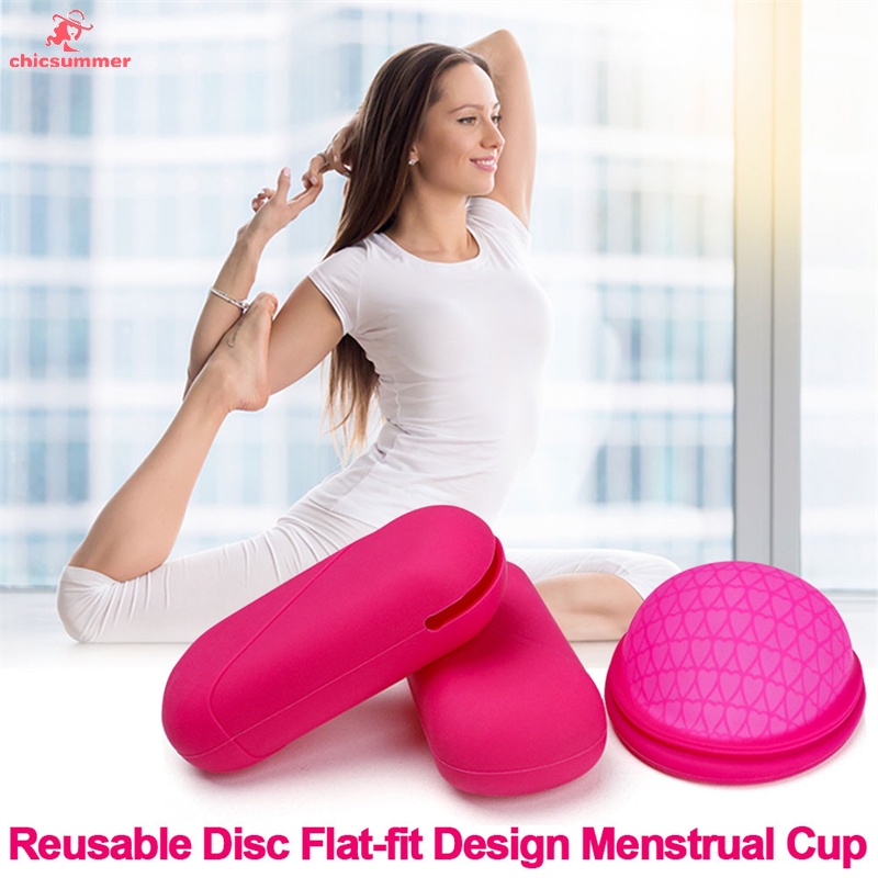 Reusable Menstrual Cup L/S Disc Flat-fit Design  Feminine Hygiene Health Care Period Cup