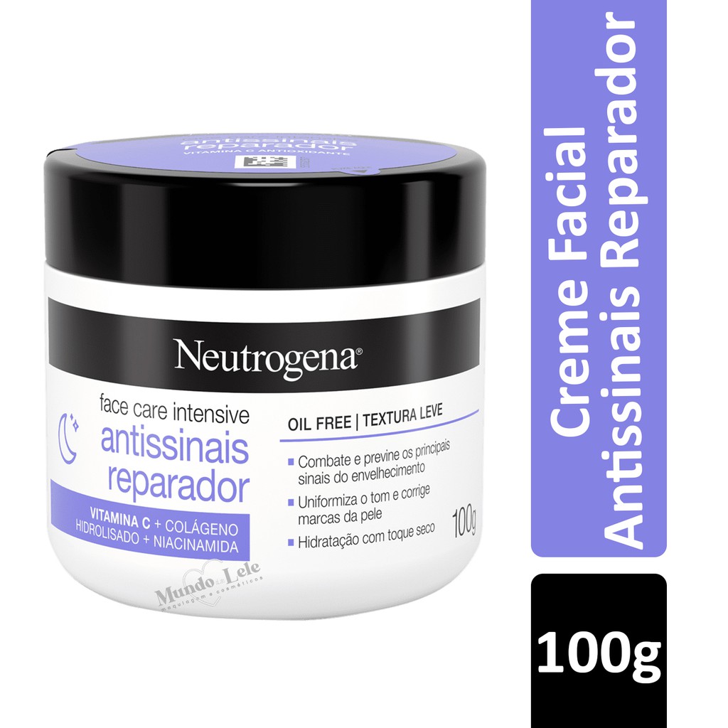 Neutrogena Creme Facial Antissinais Reparador Vitamina C Noturno em Oferta na Shopee