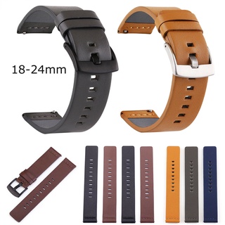 18mm 20mm 22mm 24mm Largura Pulseira De Couro Genuíno De Liberação Rápida Para Moto 360 Relógio Galáxia 4 3 45/41/42/46mm Engrenagem S3 Ativo2 Cinta Pulseiras