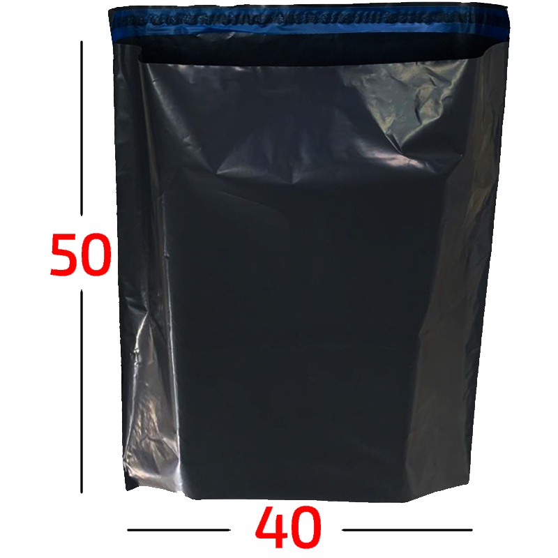 10 Envelope Plástico de Segurança 40X50 Ecoseg Cinza Com Lacre - Saco Plástico / Correios / Resistente / E-commerce