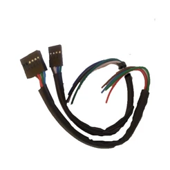 kit Chicote Universal Plug Conector 6 Vias + 4 Vias Para Botões vidro Elétrico