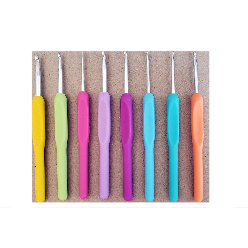 Kit De Agulhas Pacote Com 8 Unidades - Crochê Barbante em Oferta na Shopee