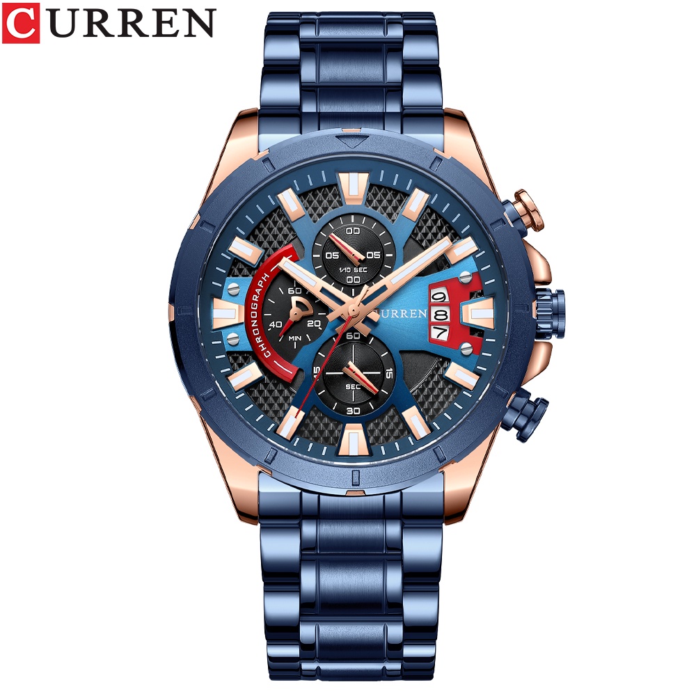 CURREN Marca Top Luxo Original Relógio Masculino Moda Criativos Esporte Casual Q