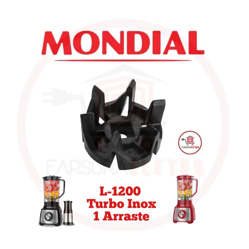 Arraste Acoplamento do Copo Liquidificador Mondial L-1200 Turbo