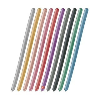 Balão 260 Metalizado Canudo Com 25 UNIDADES Balão São Roque Canudo bexiga Cromado Metalico balão macarrão em Oferta na Shopee