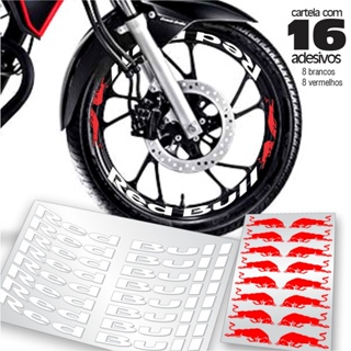 Adesivo Roda Personalizado Titan, Fan, Start, Factor, YBR Redbull em Oferta na Shopee