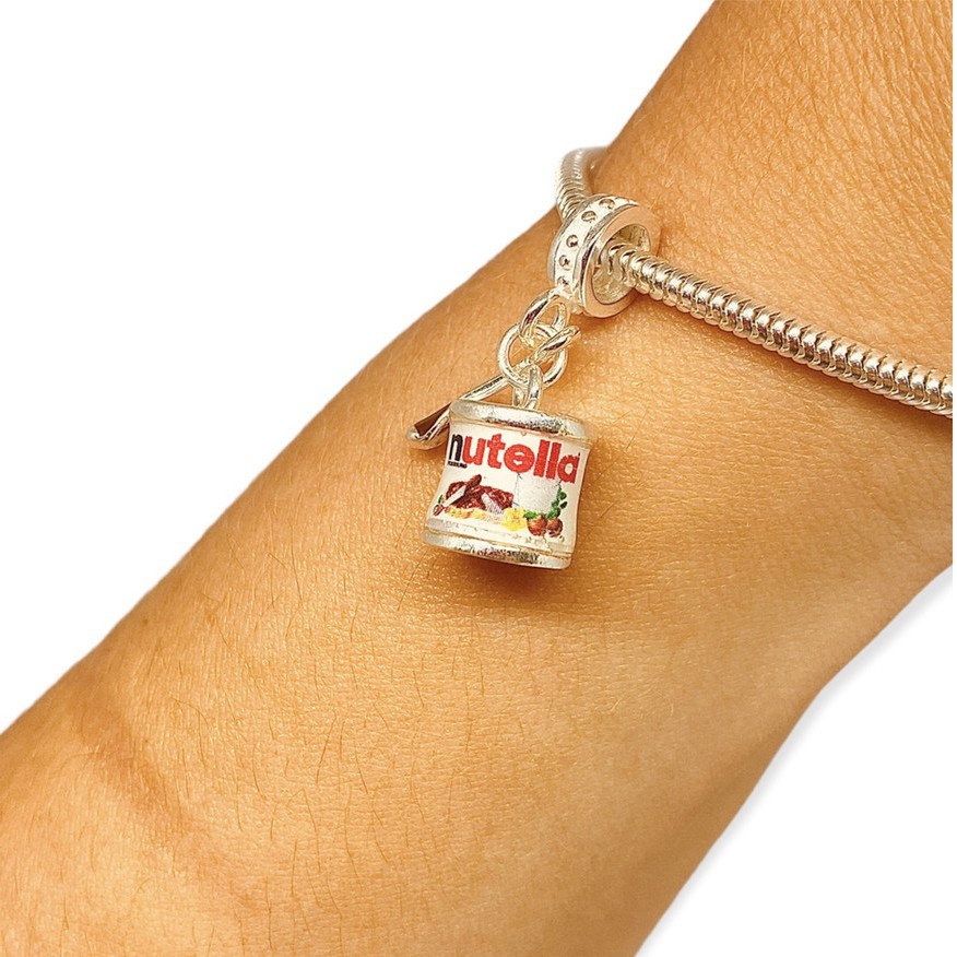 Berloque de Prata 925 Legítima Nutella Berloque
