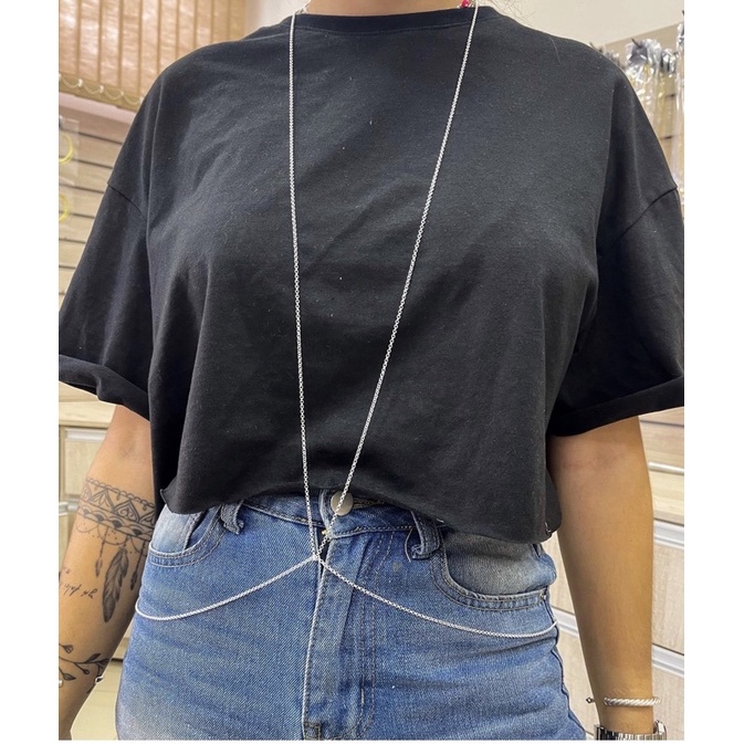 colar de corpo bory chain body chain para homem masculino mulher feminina