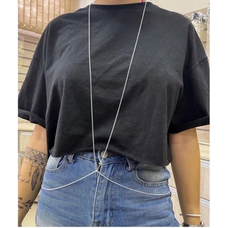 colar de corpo bory chain body chain para homem masculino mulher feminina