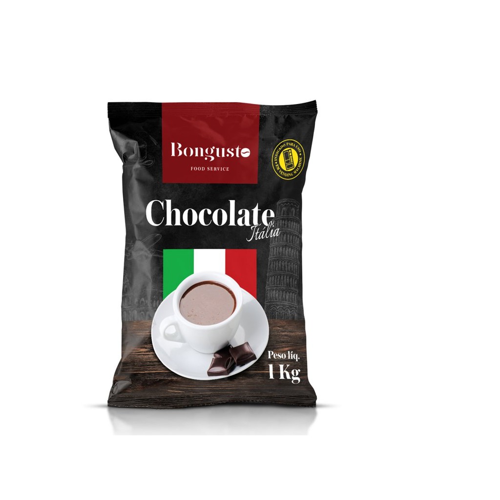 Chocolate Itália Com Leite Bongusto 1kg Shopee Brasil