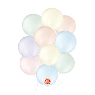 Balão São Roque Candy Colors - tamanho 5 - cores pasteis - com 25 unidades - pronta entrega