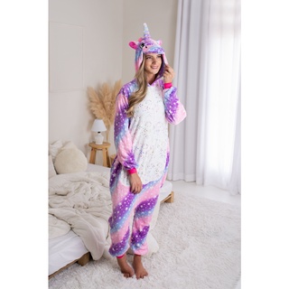 Pijama Macacão Adulto Feminino Unicórnio Kigurumi Cosplay - Com Nota Fiscal