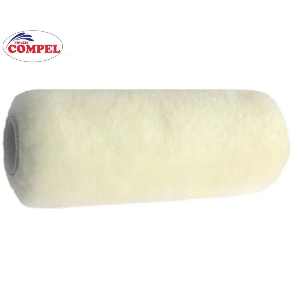 Rolo De Lã Carneiro 23cm S/ Suporte Para Pintura Parede 1223 Compel em Oferta na Shopee