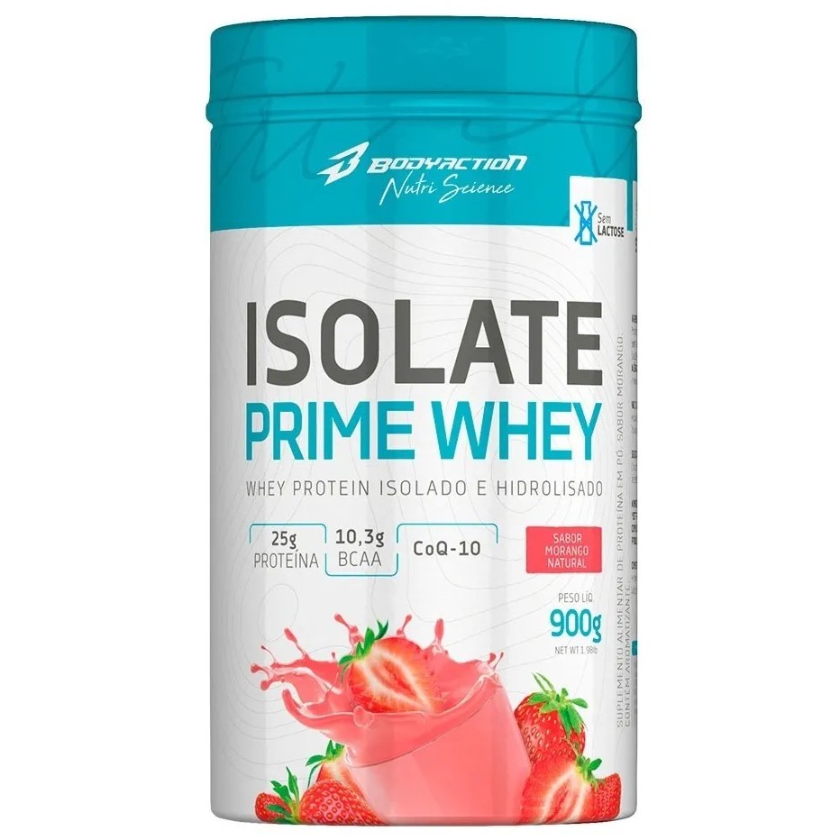 Whey protein isolado zero lactose bodyaction 900g Shopee Brasil