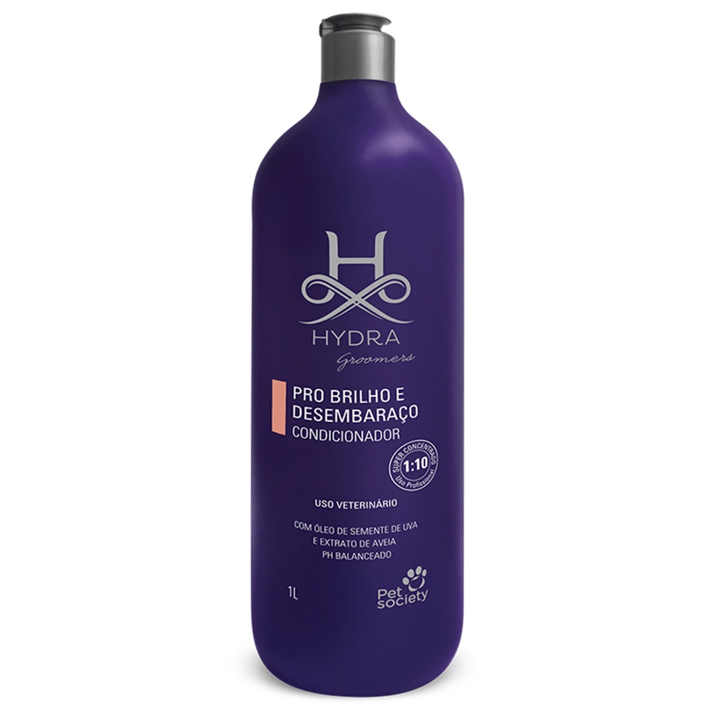 Condicionador Pet Brilho E Desembaraço Hydra Groomers Pro 1L (1:10)