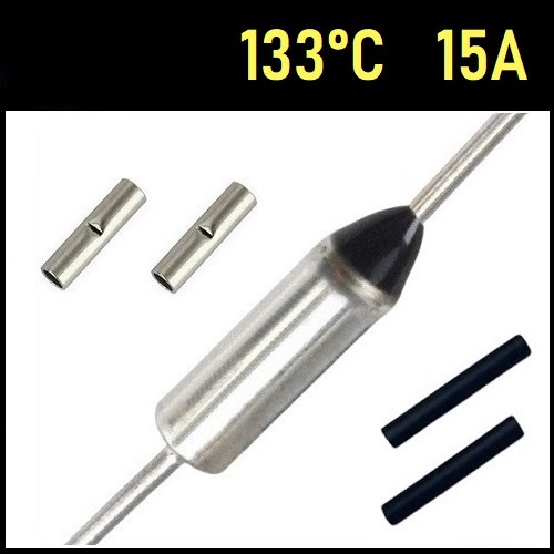 1 Fusível Térmico 15A 133C 133°C 133 Graus 250V Soprador Gamma
