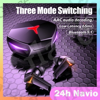 T33 Fone De Ouvido Sem Fio Bluetooth 5.1 Estéreo HiFi Para Jogos/Com Cancelamento De Ruído
