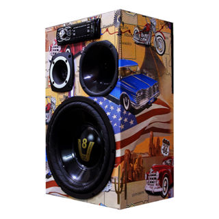 Caixa Ativa Radio Bluetooth Usb Residencial + Modulo Taramps - Bob Compet America Preto em Oferta na Shopee