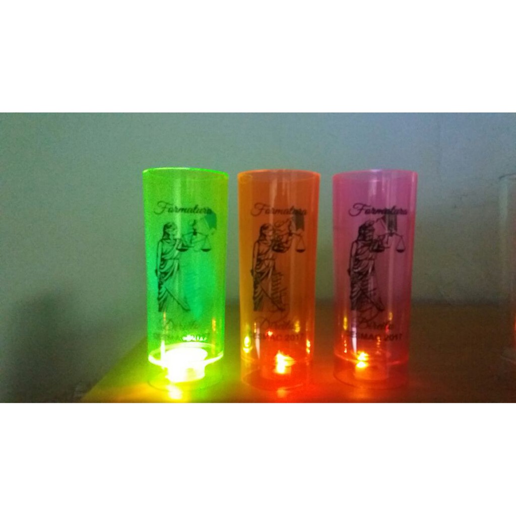 15 Copos Long Drink com Led Pisca 350 ml Personalizado em Oferta na Shopee