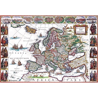 Mapa Europa 1635 Geopizza