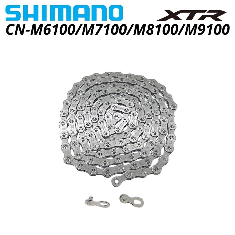 Corrente Shimano Deore Slx Xt Xtr M6100 M7100 M8100 M9100 Corrente 12 Velocidades Mountain Bike Bicicleta 12s Atual Mtb Peças Com Link Rápido