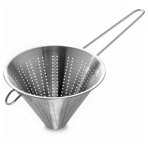 Chinoy Peneira Cônica Passador Em Aço Inox 14 Cm