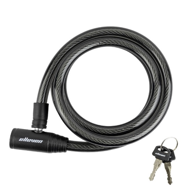 Cadeado Elleven Cabo Aço 1,5mt X 12mm P/ Bike Moto Chaves