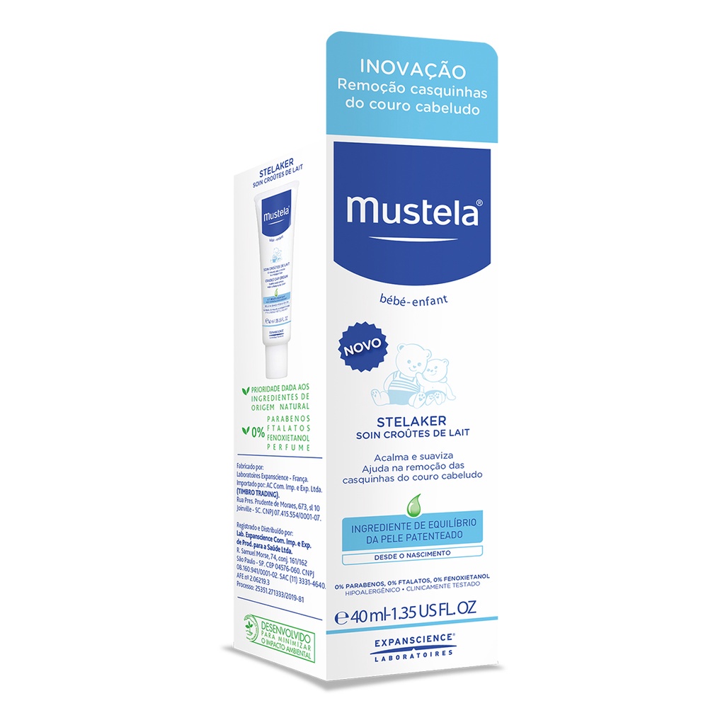 Mustela Stelaker Eliminação Crosta Láctea 40 ml