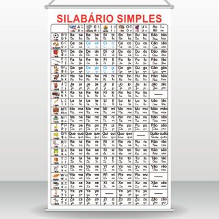 Banner Silabário Simples com Letra Cursiva em Oferta na Shopee