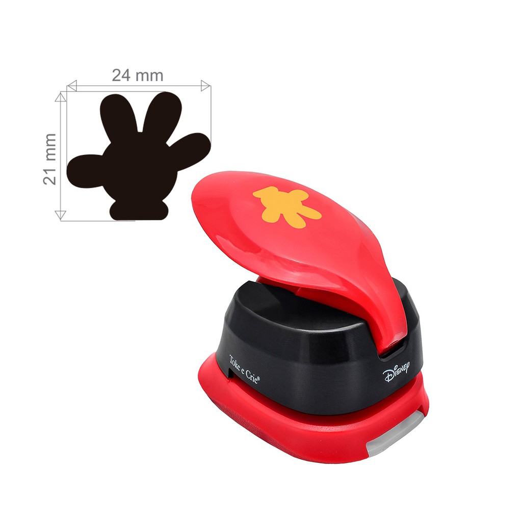 Furador Scrapbook Papel E Eva Jumbo Premium Disney Toke e Crie - Luva Mickey Mouse 2,4cm