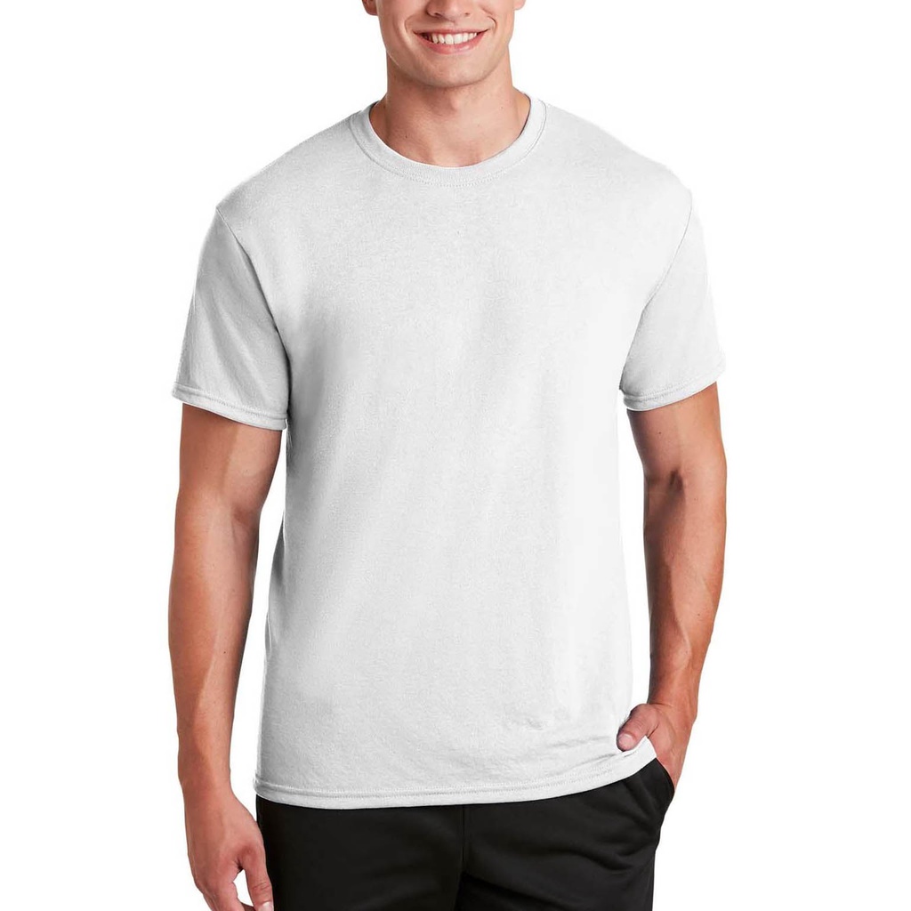 Camiseta Branca Masculina Lisa Sem Estampa Básica de Poliester