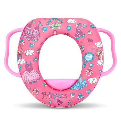 Assento redutor Petita macio Rosa menina banheiro