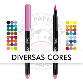 Caneta Brush Pen (Marcador Artístico) Aquarelável CiS - 1 UN em Oferta na Shopee