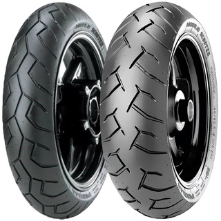 02 Pneus 120/70-14 + 100/80-14 Pirelli Diablo Scooter P/ Pcx