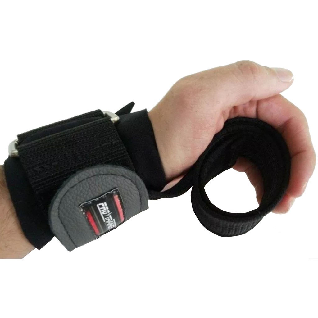 Strap Fita Com Munhequeira Academia Treino Musculação Barra