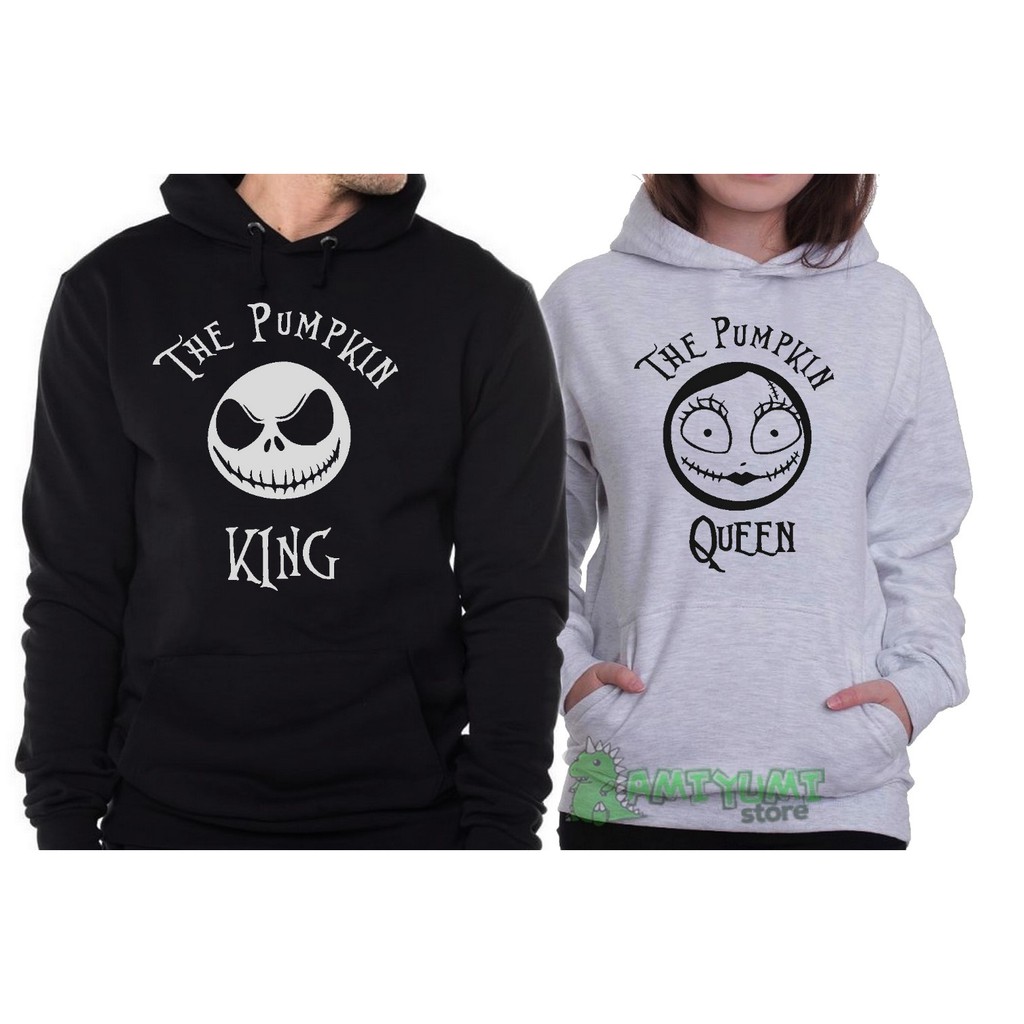 Kit Casal Blusas canguru O estranho mundo de Jack  Moletom com capuz unissex