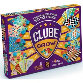 Clube Grow 10 Jogos Clássicos 02399 - Grow em Oferta na Shopee