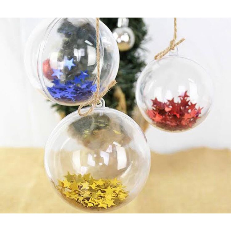 10 Esferas Acrílicas 7cm Reforçada 1° Linha Esfera Natal Lembrancinha Bola  Acrilica | Shopee Brasil