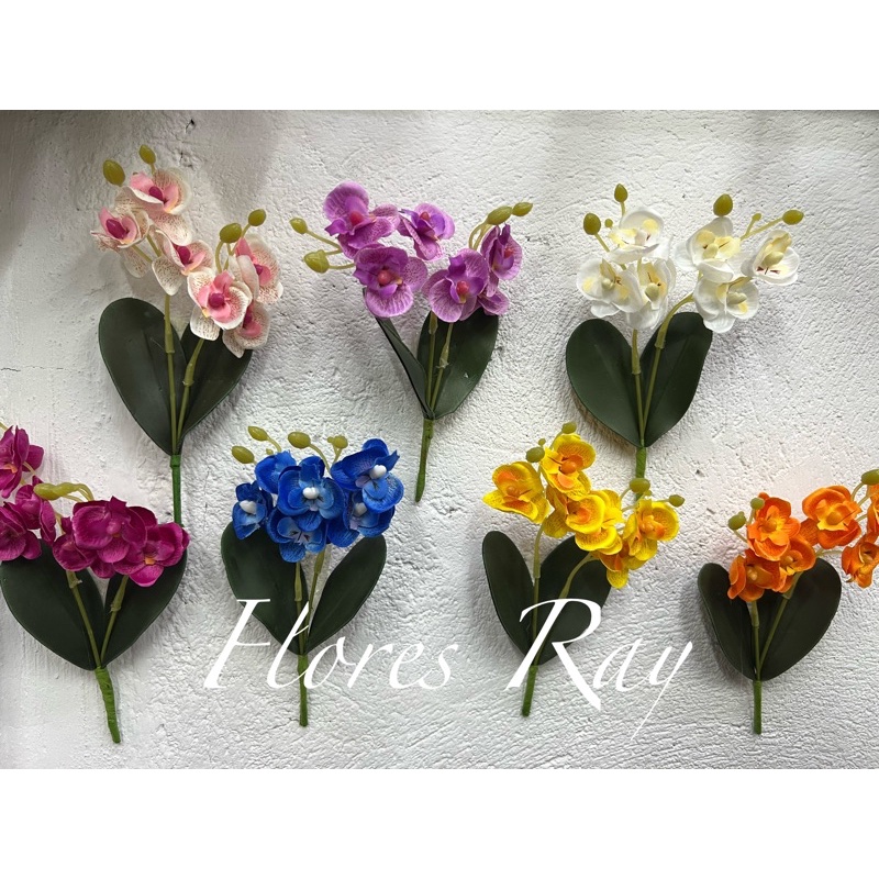 Orquídea pequena flores artificiais/pp | Shopee Brasil