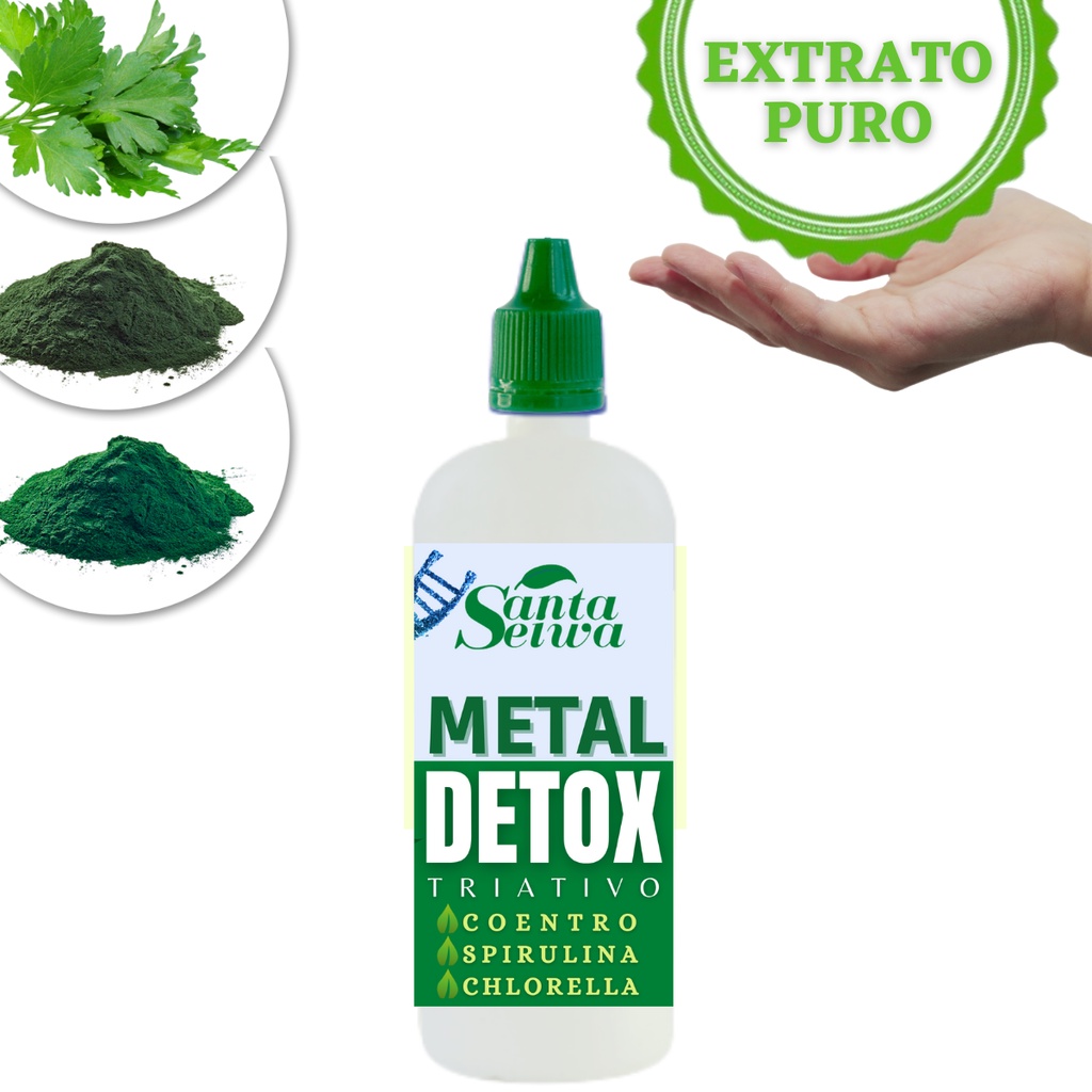 Metal Detox Triativo Tintura Coentro, Spirulina, Chlorella Shopee Brasil