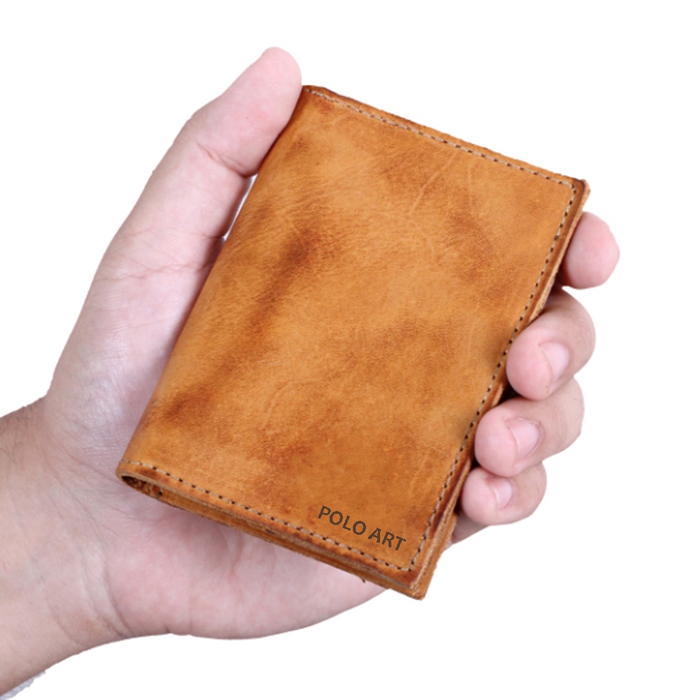 Mini Carteira Porta Cartão Em Couro Promoção Polo Art Ref:CR01 em Oferta na Shopee