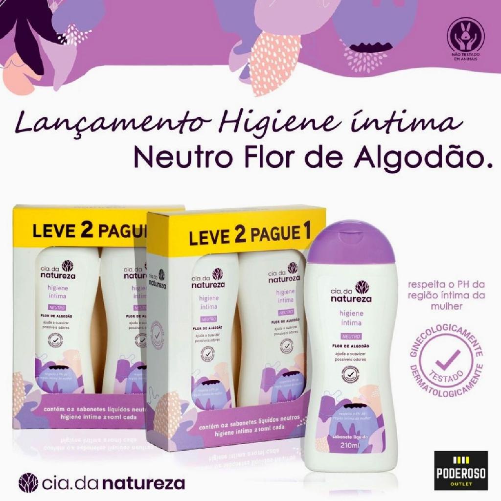 Kit Sabonete Liquido Intimo Neutro Com Unidades Limpeza Intima E Higiene Feminina Cia Da