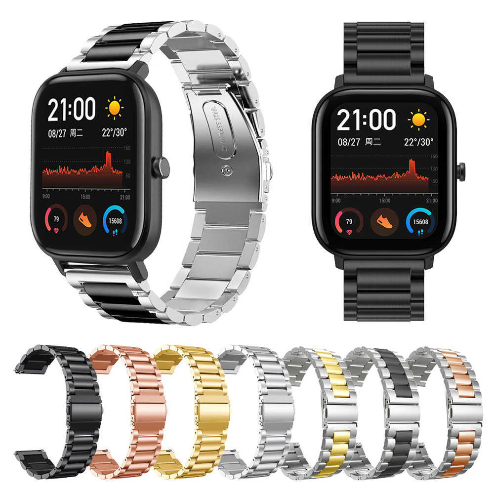 20mm Stainless Steel Straps For Xiaomi Huami Amazfit GTS GTS 4 3 / 2 ...